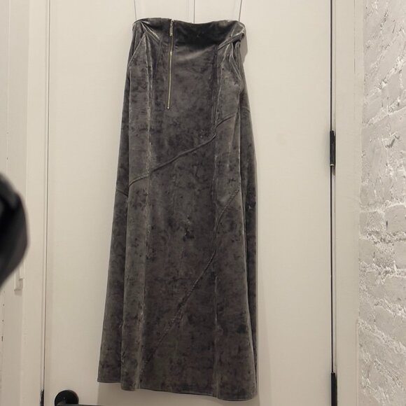 Velour Zip Panel Skirt - Picture 11 of 13